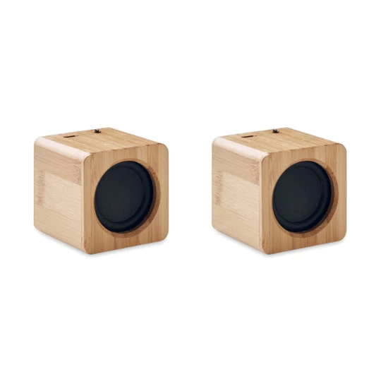 Zestaw bambusowych głośników - AUDIO SET (MO6389-40)