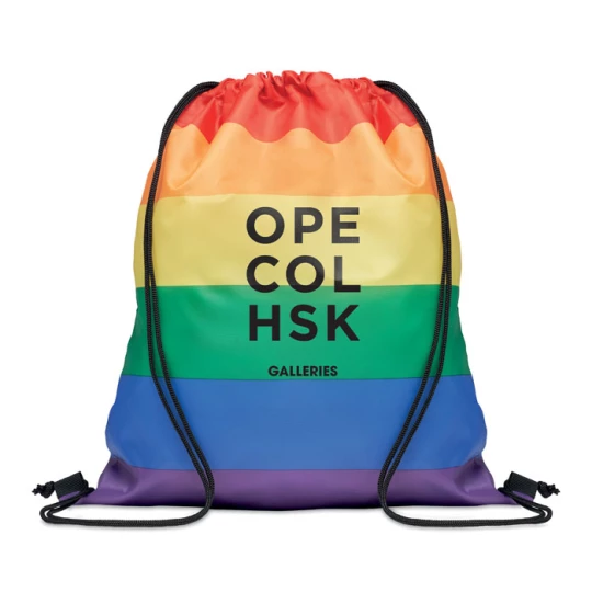 Tęczowa torba na zakupy z RPET - BOW (MO6436-99)