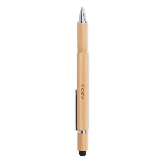 Bambusowy długopis z poziomicą - TOOLBAM (MO6559-40)