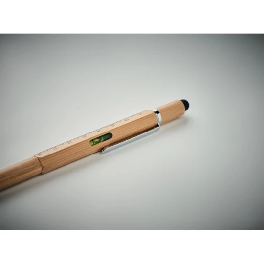 Bambusowy długopis z poziomicą - TOOLBAM (MO6559-40)