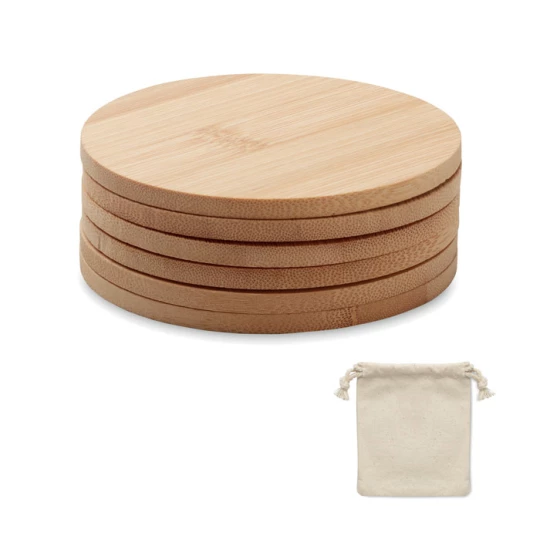 Zestaw 6 bambusowych podstawek - BAYIN SET (MO6601-40)