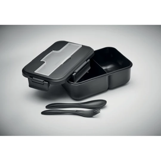 Lunch box ze sztućcami z PP - MAKAN (MO6646-03)