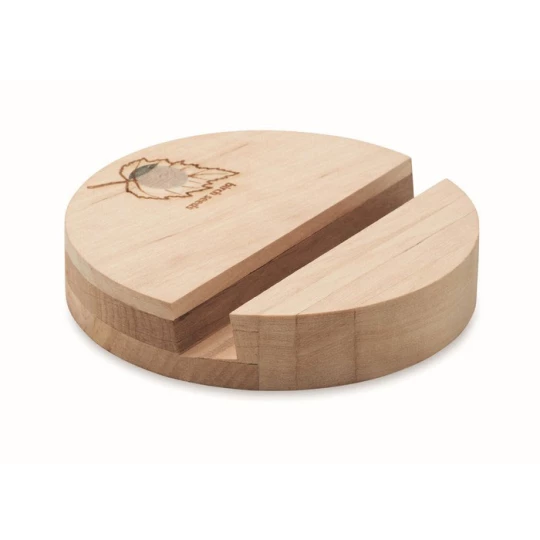 Stojak na telefon brzozowy - GROW ROUND STAND (MO6691-40)