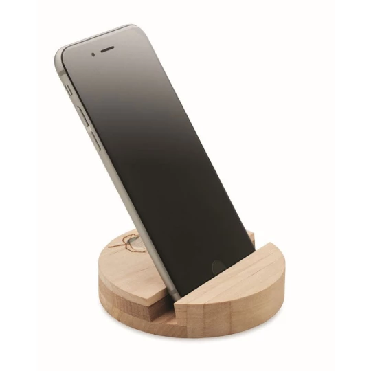 Stojak na telefon brzozowy - GROW ROUND STAND (MO6691-40)