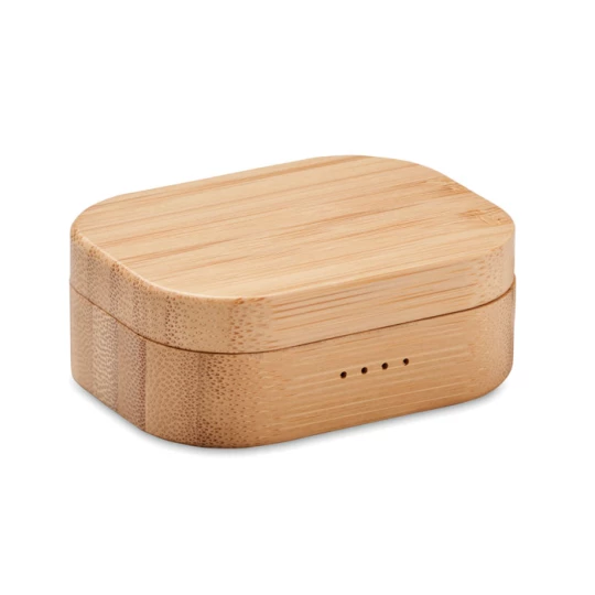 Słuchawki TWS w etui z bambusa - JAZZ BAMBOO (MO6780-40)