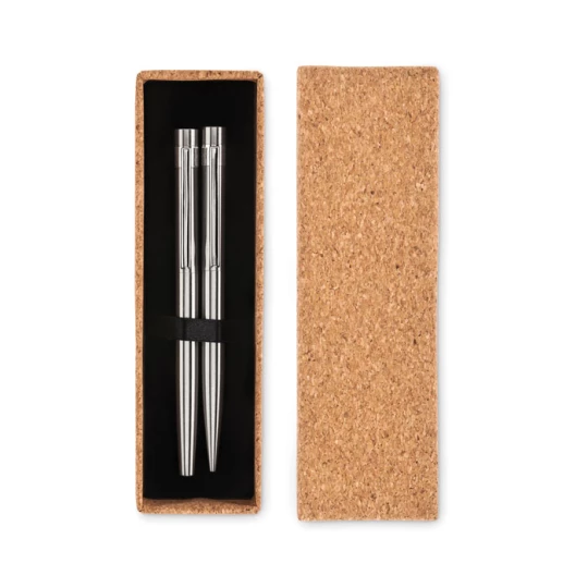 Stalowe długopisy z recyklingu - GRAZ SET (MO6795-16)