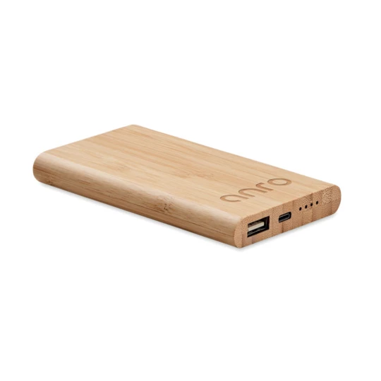 Bambusowy power bank 4000 mAh - ARENAPOWER C (MO6814-40)