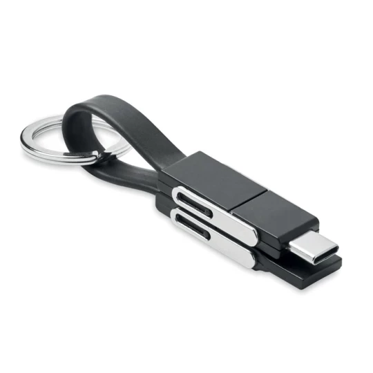 Brelok z kablem ładującym 4w1 - KEY C (MO6820-03)
