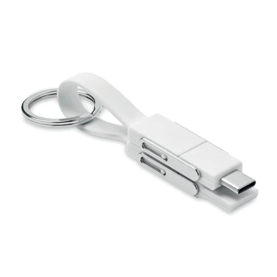 Brelok z kablem ładującym 4w1 - KEY C (MO6820-06)
