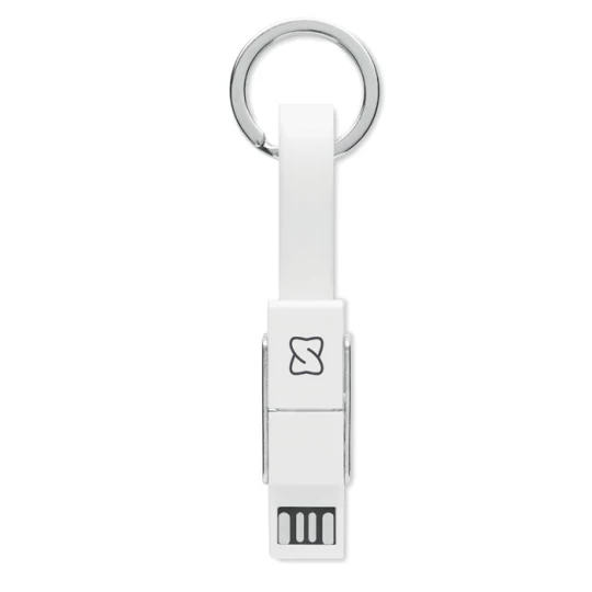 Brelok z kablem ładującym 4w1 - KEY C (MO6820-06)