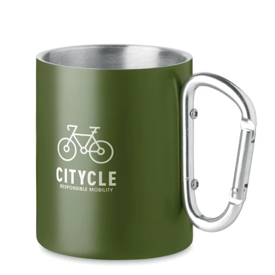 Metalowy dwuścienny kubek300ml - TRUMBA (MO6873-60)