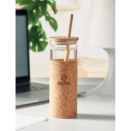 Szklanka w etui z korka 450 ml - MOLUNGE (MO6950-13)