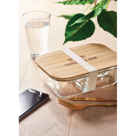 Szklany lunch box z pokrywką - TUNDRA 3 (MO6973-22)