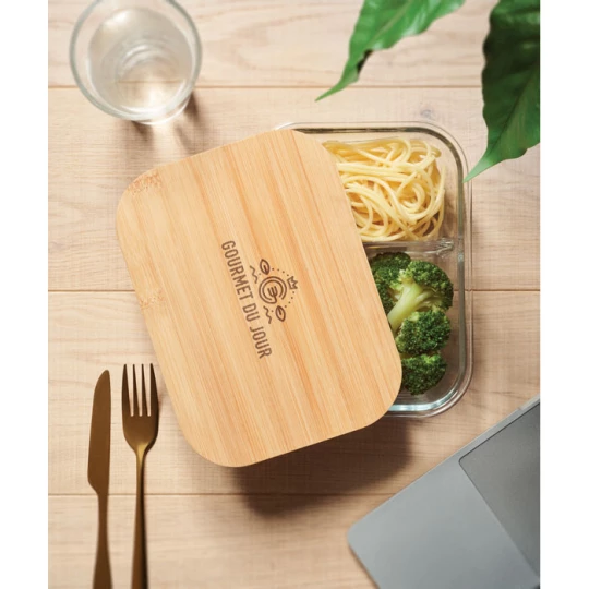 Szklany lunch box z pokrywką - TUNDRA 3 (MO6973-22)