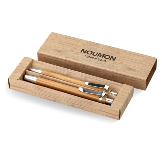 Bambusowy zestaw długopis  i o - BAMBOOSET (MO8111-40)