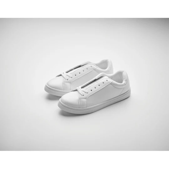 Trampki z PU 38 - BLANCOS (MO2038-06)