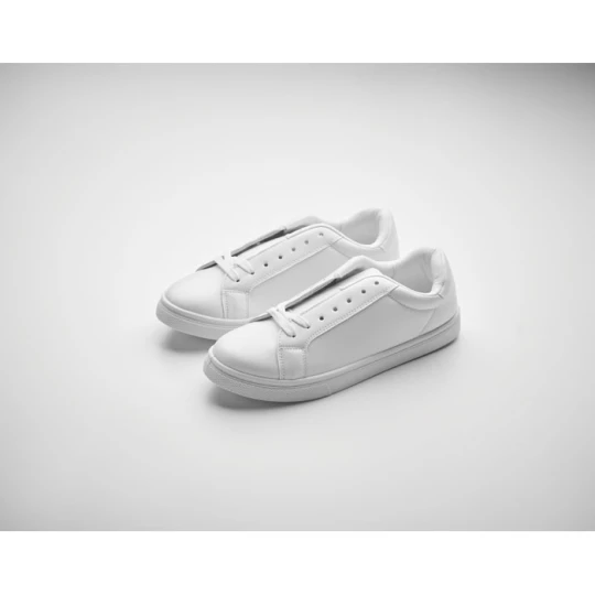 Trampki z PU 39 - BLANCOS (MO2039-06)