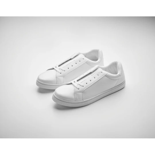 Trampki z PU 42 - BLANCOS (MO2042-06)