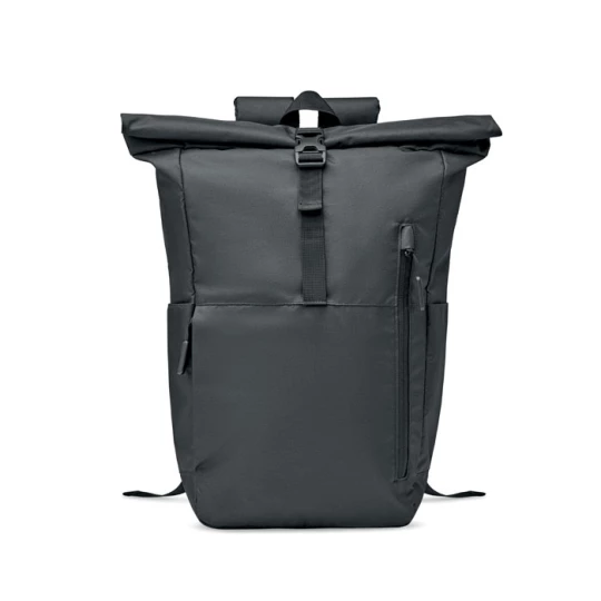 300D RPET plecak typu rolltop - VALLEY ROLLPACK (MO2051-03)