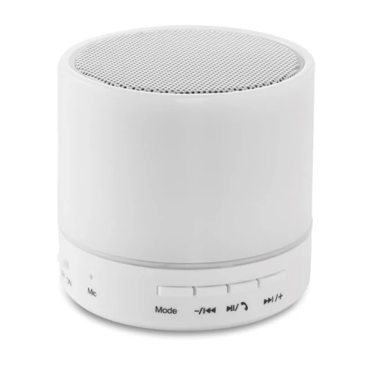 Głośnik bezprzewodowy LED - ROUND WHITE (MO9062-06)