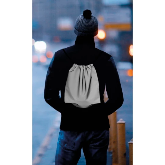 Odblaskowy plecak ze sznurkiem - SHOOP REFLECTIVE (MO9403-14)