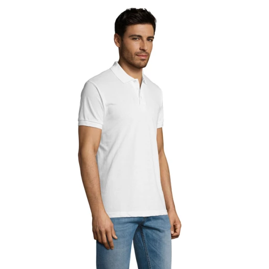 PRIME Męskie polo 200g - PRIME MEN (S00571-WH-XL)