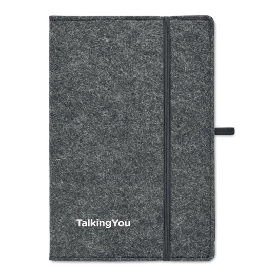 Notes A5 z filcu RPET - FELTBOOK (MO2093-15)