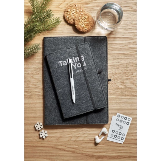 Notes A5 z filcu RPET - FELTBOOK (MO2093-15)