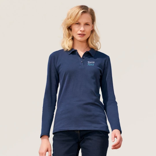 PERFECT Damskie LSL POLO180 - PERFECT LSL WOMEN (S02083-FN-3XL)