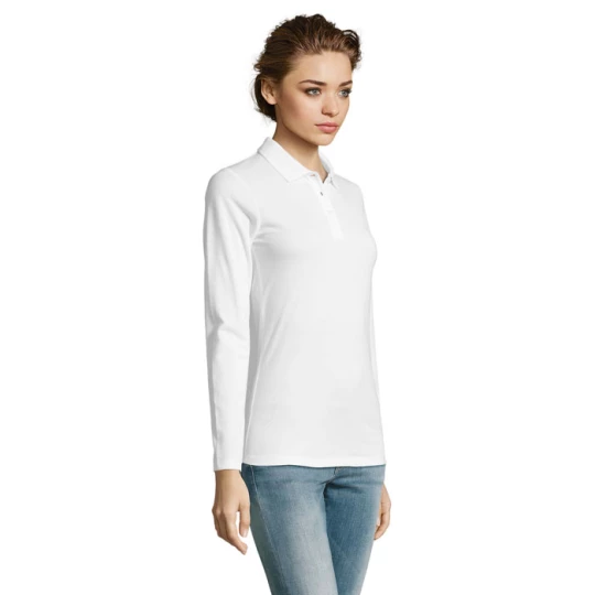 PERFECT Damskie LSL POLO180 - PERFECT LSL WOMEN (S02083-WH-3XL)