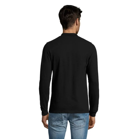 PERFECT MEN LSL POLO 180g - PERFECT LSL MEN (S02087-BK-3XL)