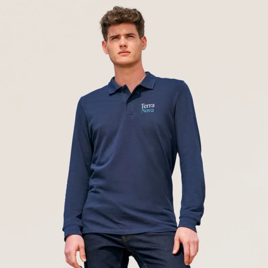PERFECT MEN LSL POLO 180g - PERFECT LSL MEN (S02087-FN-XL)
