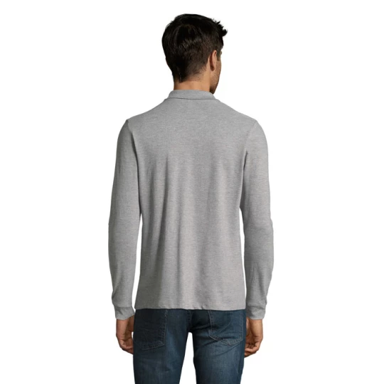 PERFECT MEN LSL POLO 180g - PERFECT LSL MEN (S02087-GY-4XL)