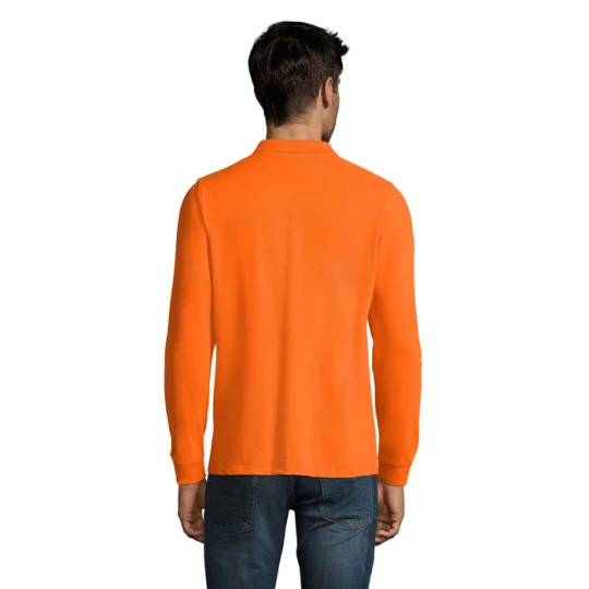 PERFECT MEN LSL POLO 180g - PERFECT LSL MEN (S02087-OR-XXL)