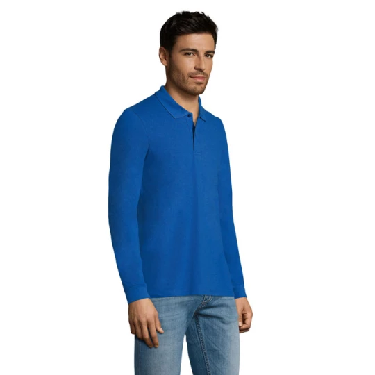 PERFECT MEN LSL POLO 180g - PERFECT LSL MEN (S02087-RB-4XL)
