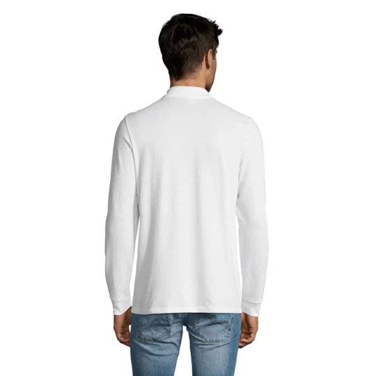 PERFECT MEN LSL POLO 180g - PERFECT LSL MEN (S02087-WH-3XL)