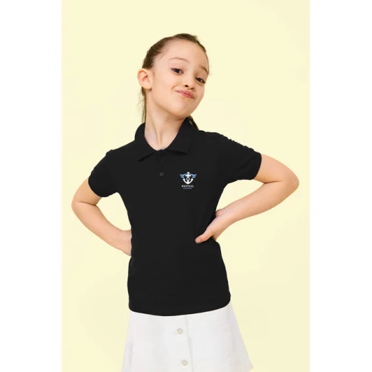 PERFECT Dziecięce POLO 180g - PERFECT KIDS (S02948-BK-3XL)