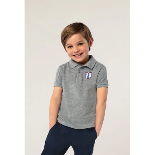 PERFECT Dziecięce POLO 180g - PERFECT KIDS (S02948-GY-XL)