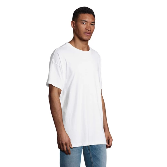 BOXY MEN T-SHIRT OVERSIZE - BOXY MEN (S03806-WH-L)