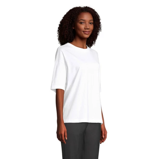 BOXY WOMEN T-SHIRT OVERSIZE - BOXY WOMEN (S03807-WH-L)