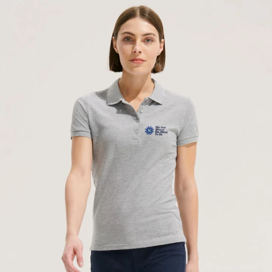 PEOPLE Damskie POLO 210g - PEOPLE (S11310-GY-3XL)