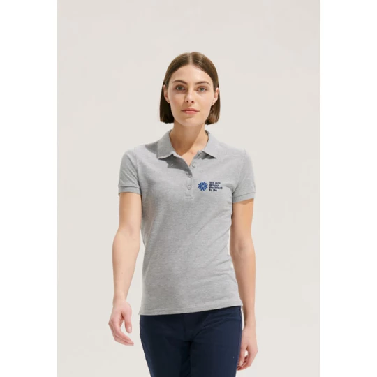 PEOPLE Damskie POLO 210g - PEOPLE (S11310-GY-3XL)