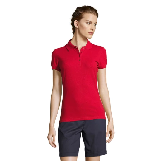 PEOPLE Damskie POLO 210g - PEOPLE (S11310-RD-S)