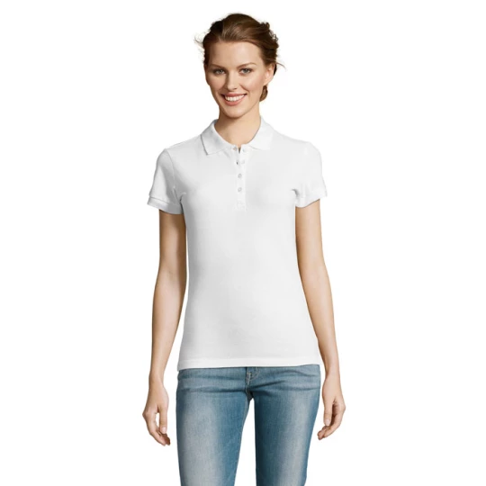 PEOPLE Damskie POLO 210g - PEOPLE (S11310-WH-3XL)