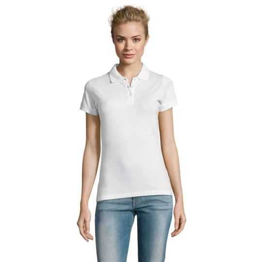 PERFECT Damskie POLO 180g - PERFECT WOMEN (S11347-WH-3XL)