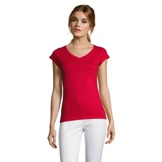 MOON Damski T-SHIRT 150g - MOON (S11388-RD-XXL)