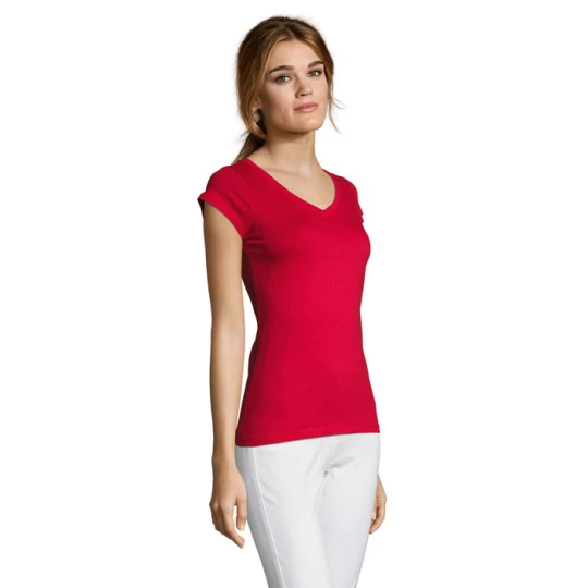 MOON Damski T-SHIRT 150g - MOON (S11388-RD-XXL)