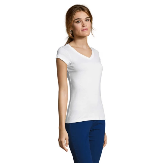 MOON Damski T-SHIRT 150g - MOON (S11388-WH-3XL)