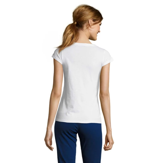 MOON Damski T-SHIRT 150g - MOON (S11388-WH-3XL)
