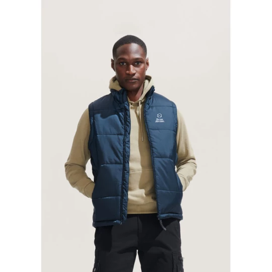 Pikowana kamizelka WARM - WARM (S44002-BK-5XL)